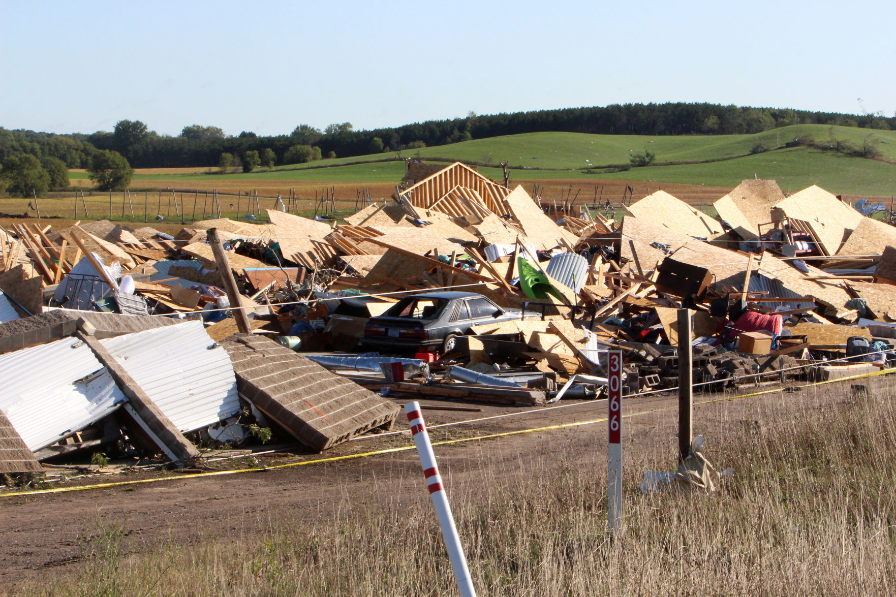 Tornado damage in near Wheaton/Elk Mound 9-25